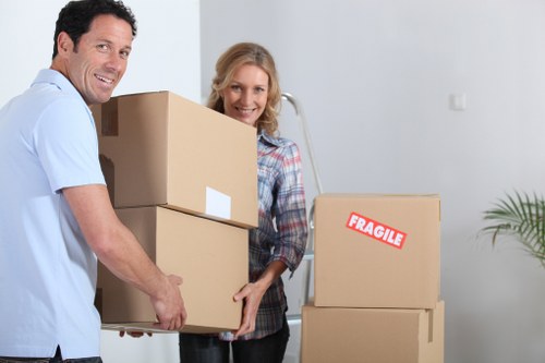 Local moving van prepared for a West Kensington property move